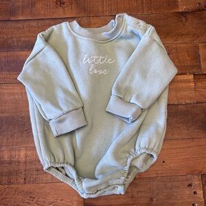Little Love Sage Green Baby One-Piece Bodysuit